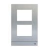 NIESSEN - Placa de calle 8 módulos tamaño 2/4 aluminio - Imagen 2
