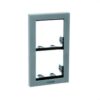COMELIT - Soporte 2 módulos POWERCOM/IKALL silver