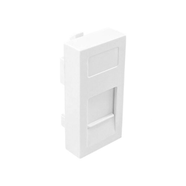 KEYNET SYSTEMS - Modulo para 1 RJ45 45x22,5mm (1/2 módulo) con ventana blanco - Imagen 2