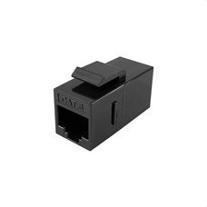 KEYNET SYSTEMS - Acoplador en linea Cat6 UTP RJ45-RJ45 negro