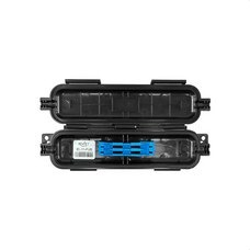 KEYNET SYSTEMS - Encapsulado empalme aéreo IP65 para fusión 158x45x16mm ABS V0 negro