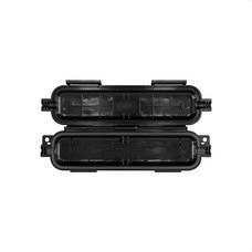 KEYNET SYSTEMS - Encapsulado empalme aéreo IP65 para acometida con adaptador (no incluido) 158x45x16mm ABS V0 negro