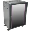 KEYNET SYSTEMS - Armario rack pared 15U montado a suelo puerta cristal carga 60kg 600x450mm - Imagen 6
