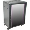 KEYNET SYSTEMS - Armario rack pared 15U montado a suelo puerta cristal carga 60kg 600x450mm