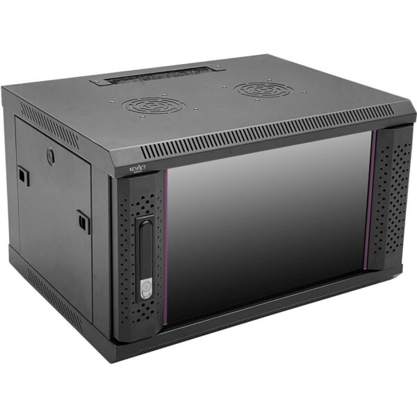 KEYNET SYSTEMS - Armario rack 6U montado 600x450mm pared accesos antipolvo 60kg - Imagen 7
