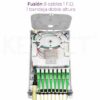 KEYNET SYSTEMS - Caja empalme interior 2p/8p 48fu+split IP54 125x226x53mm ABS+PC blanca - Imagen 2