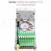 KEYNET SYSTEMS - Caja empalme interior 2p/8p 48fu+split IP54 125x226x53mm ABS+PC blanca - Imagen 3