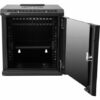 KEYNET SYSTEMS - Armario rack pared 10" bandeja y panel 12 keystone+carga 25kg 6Ux312x300mm - Imagen 4