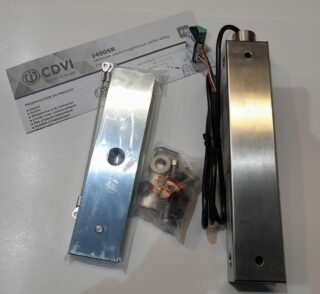 CDVI - VENTOSA ELECTROMAGNÉTICA SUPERFICIE 400KG 12/24VDC - ACERO INOX + MONITORIZADA