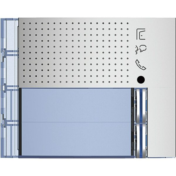 BTICINO - Placa frontal audio 2 pulsadores 1 columna acabado Allmetal - Imagen 2