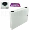 KEYNET SYSTEMS - Caja empalme-distribución 2 puertos paso 2 puertos acometidas 12 puertos SC + 12f metal 275x225x55mm