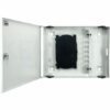 KEYNET SYSTEMS - Caja empalme-distribución 2 puertos paso 2 puertos acometidas 12 puertos SC + 12f metal 275x225x55mm - Imagen 3