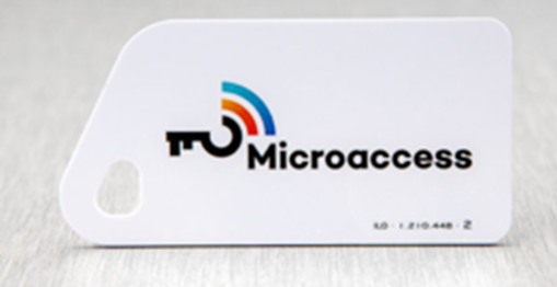 MICROACCESS - Tarjeta Llavero Blanco MicroAcces