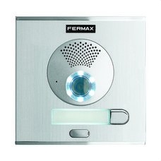 FERMAX - Placa CITY S1 CP101 DUOX PLUS en aluminio anodizado para viviendas, apertura de la puerta, llamada a conserje
