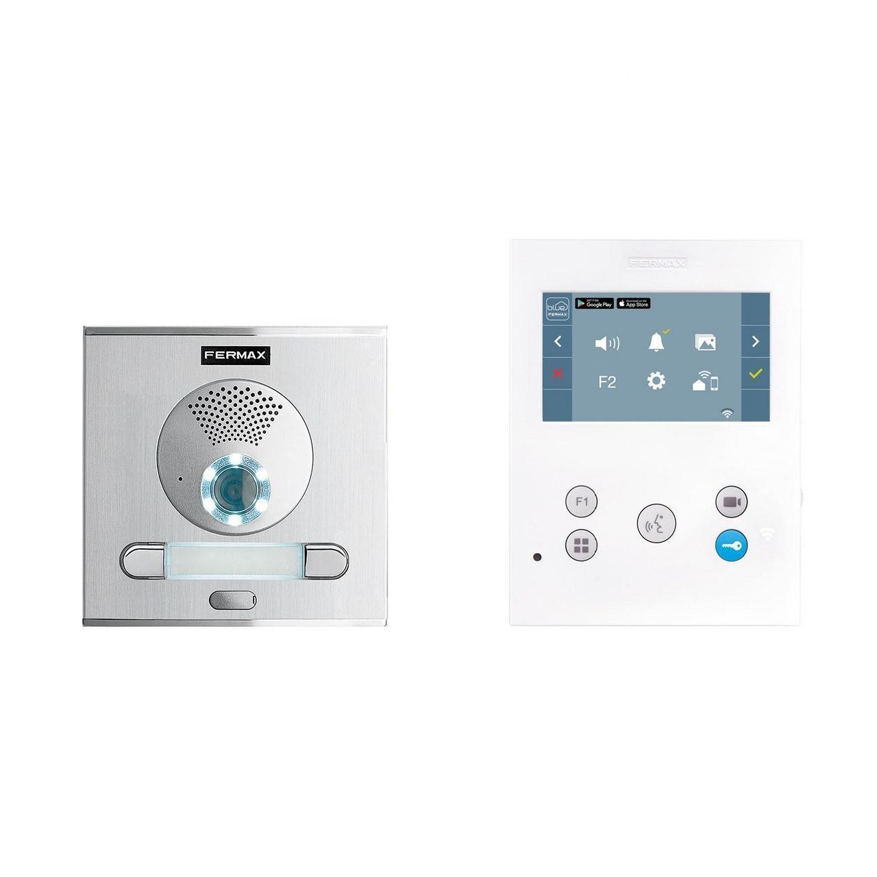 FERMAX - Kit video placa CITY y monitor VEO-XS WIFI DUOX PLUS 2L con pantalla 4,3? en plástico ABS de alto impacto - Imagen 8