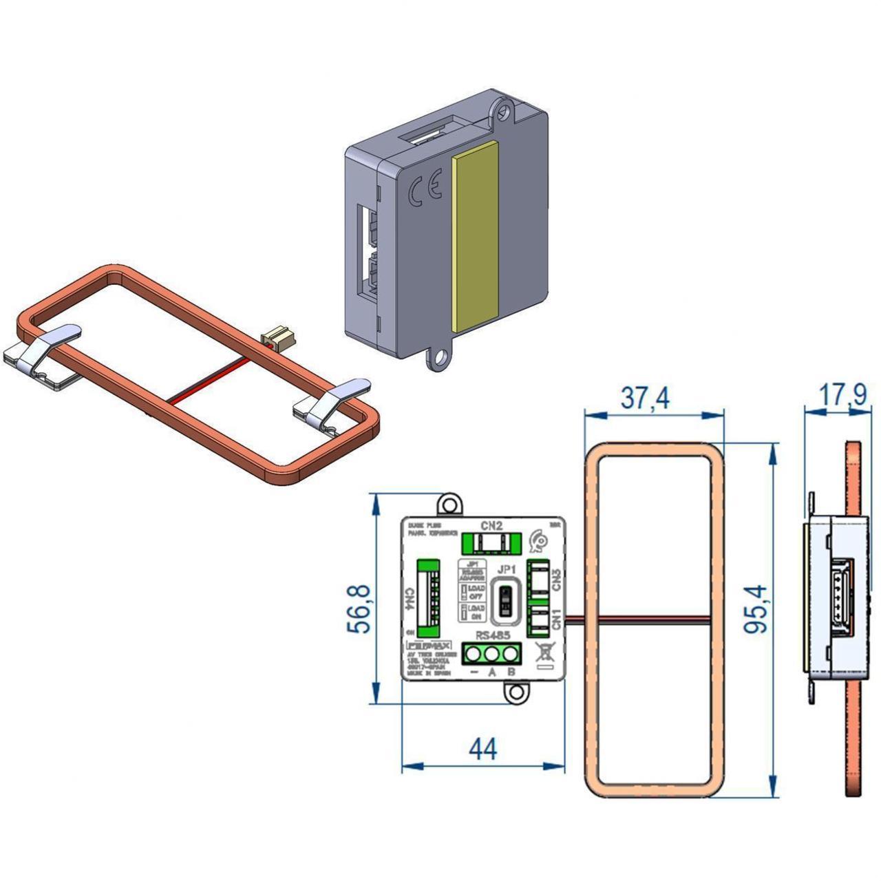 FERMAX - Bucle inductivo placa CORA transformar la seña del audio en un campo magnético adaptado a los audífonos o prótesis de las personas con discapacidad auditiva - Imagen 3