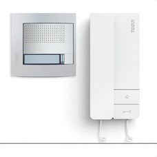 TEGUI - Kit audio 1 vivienda 2 hilos, placa SFERA NEW y un teléfono SERIE 8