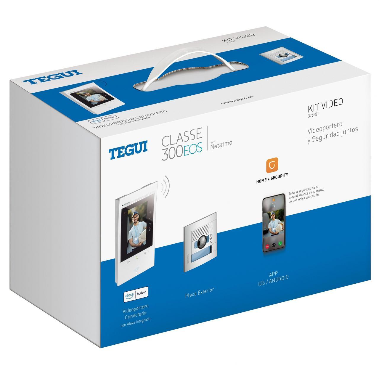 TEGUI - Kit manos libres unifamiliar Classe 300EOS BL y placa exterior SFERA NEW HQ - Imagen 3