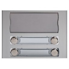 TEGUI - Módulo señalización 1 ventana +4 pulsadores +2 columnas anodizado