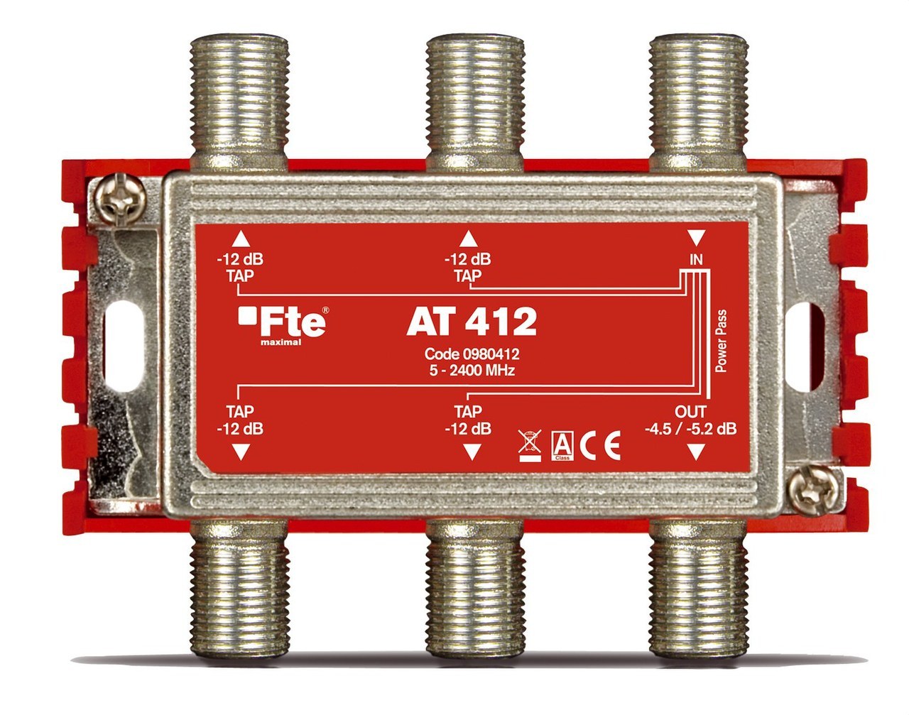 FTE-MAXIMAL - Derivador AT-412 conexión F 4 salida - Imagen 2