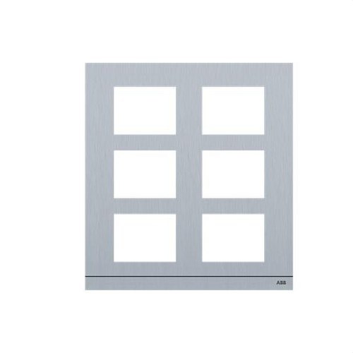 NIESSEN - Placa de calle 6 módulos tamaño 2/3 aluminio - Imagen 2