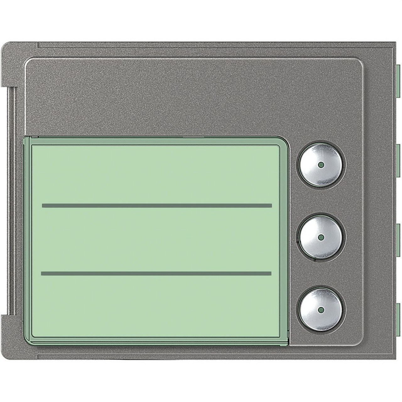 BTICINO - Placa frontal pulsador 3 pulsadores 1 columna acabado Robur - Imagen 2