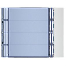 BTICINO - Placa frontal pulsador 4 pulsadores 1 columna acabado Allmetal