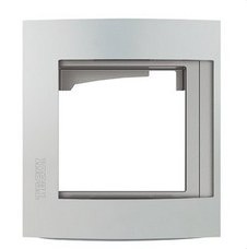 BTICINO - Soporte con 1 módulo acabado Allmetal