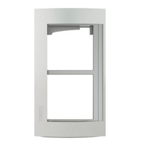 BTICINO - Soporte con 2 módulos acabado Allmetal - Imagen 3