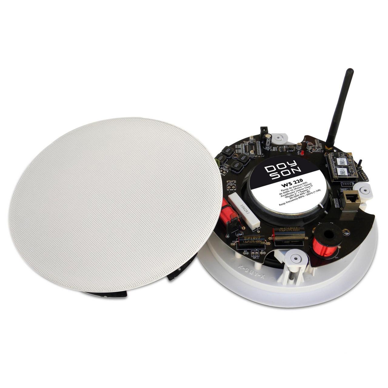 DOYSON - Pareja de altavoces auto amplificados WiFi de doble vía Woofer 6,5" + Tweeter 1,5" 20 + 20W 8 - Imagen 2