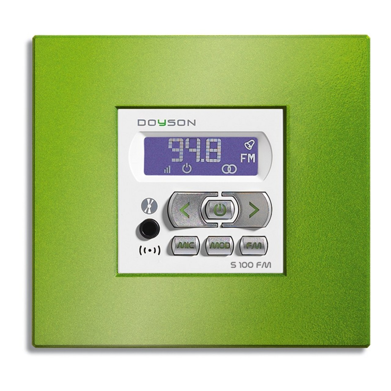 DOYSON - Mando amplificador ABS S100FM LCD radio FM blanco - Imagen 2