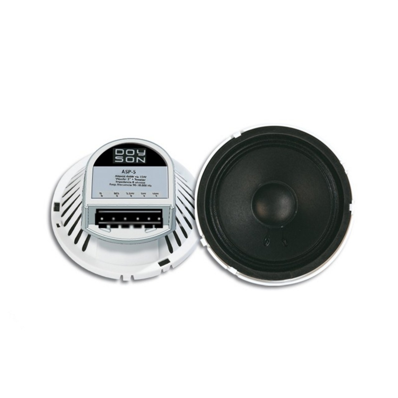 DOYSON - Altavoz ASP5 con amplificador 5" 10+10W 20W 2Ohm - Imagen 2