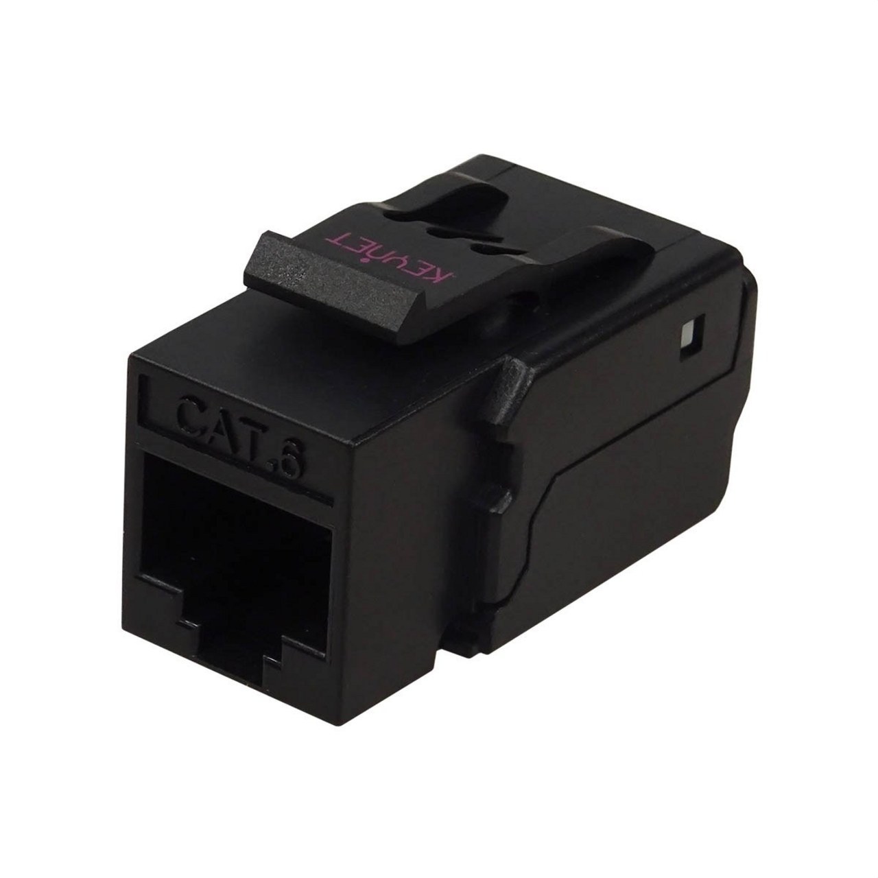 KEYNET SYSTEMS - Keystone Cat6 UTP 90° 50µ" HQ 110-TK5LM sin herramienta negro - Imagen 2