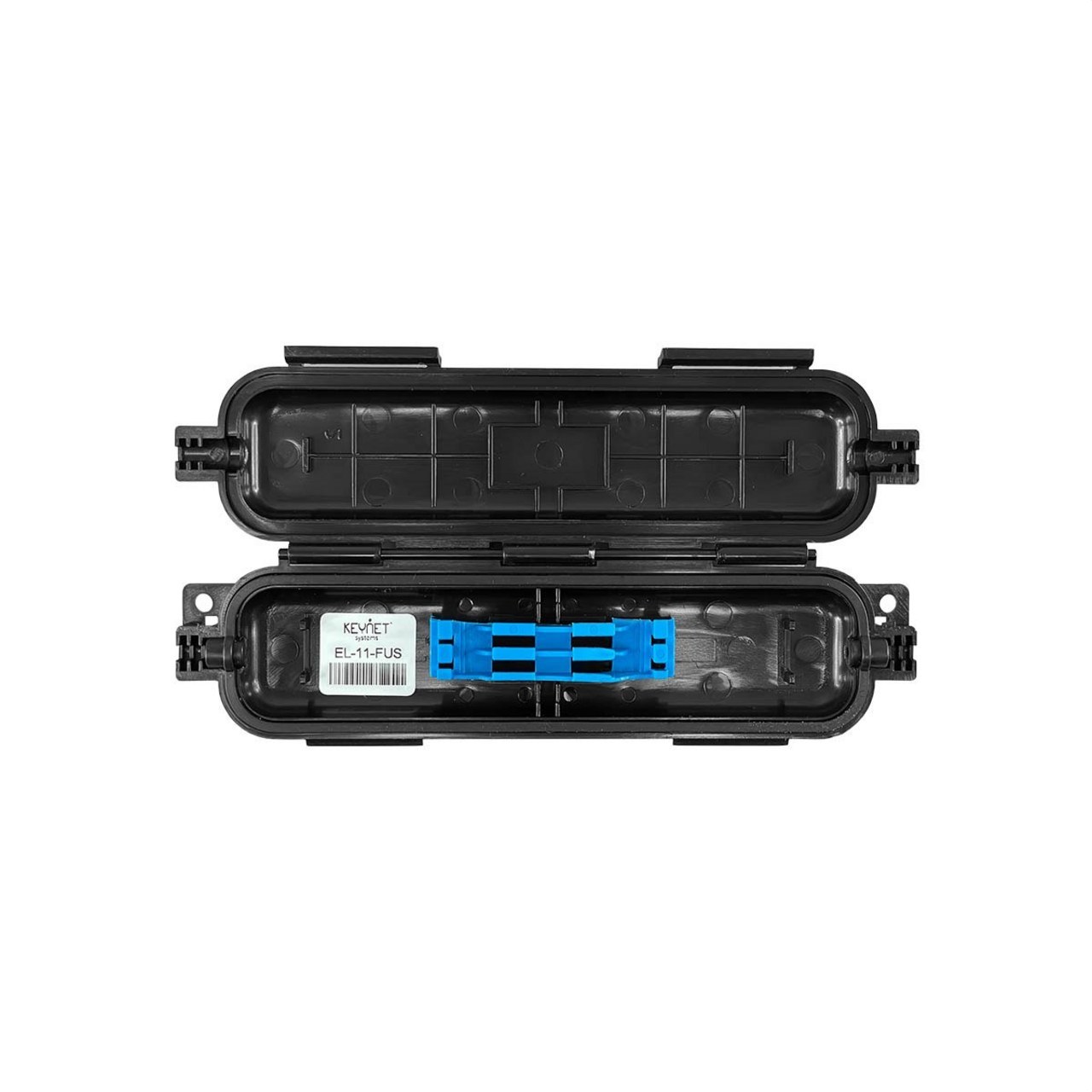 KEYNET SYSTEMS - Encapsulado empalme acometida fusión 160x45x17mm ABS V0 negro - Imagen 2