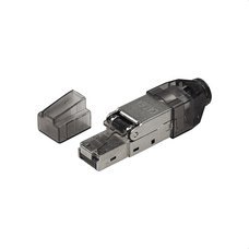 KEYNET SYSTEMS - Conector RJ45 Cat6-6A FTP montaje sin herramienta 23AWG rig/flex 30µ"