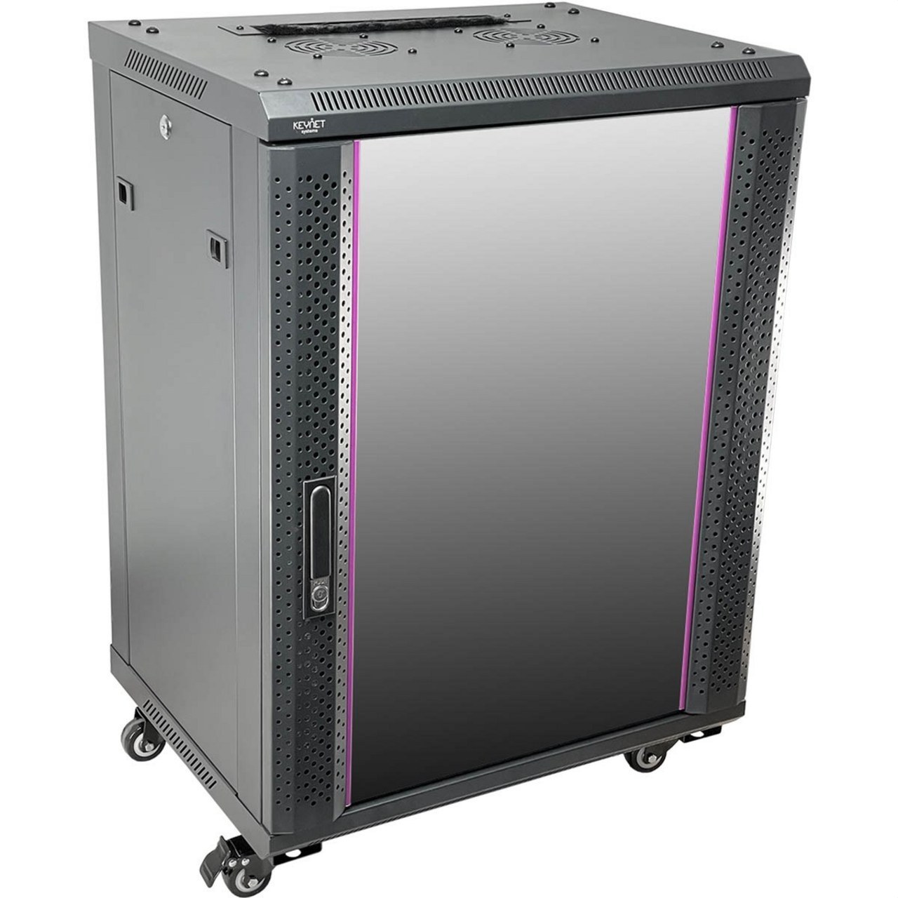 KEYNET SYSTEMS - Rack 15U montado 600x450x770mm suelo/pared cerradura lateral antipolvo 60kg - Imagen 6