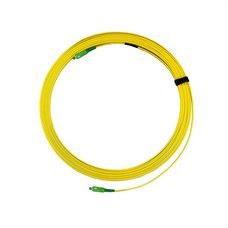 KEYNET SYSTEMS - Latiguillo 1 fibra óptica A2 SC/APC cubierta plana reforzada LSZH Dca s2,d1,a1 amarilla 15m