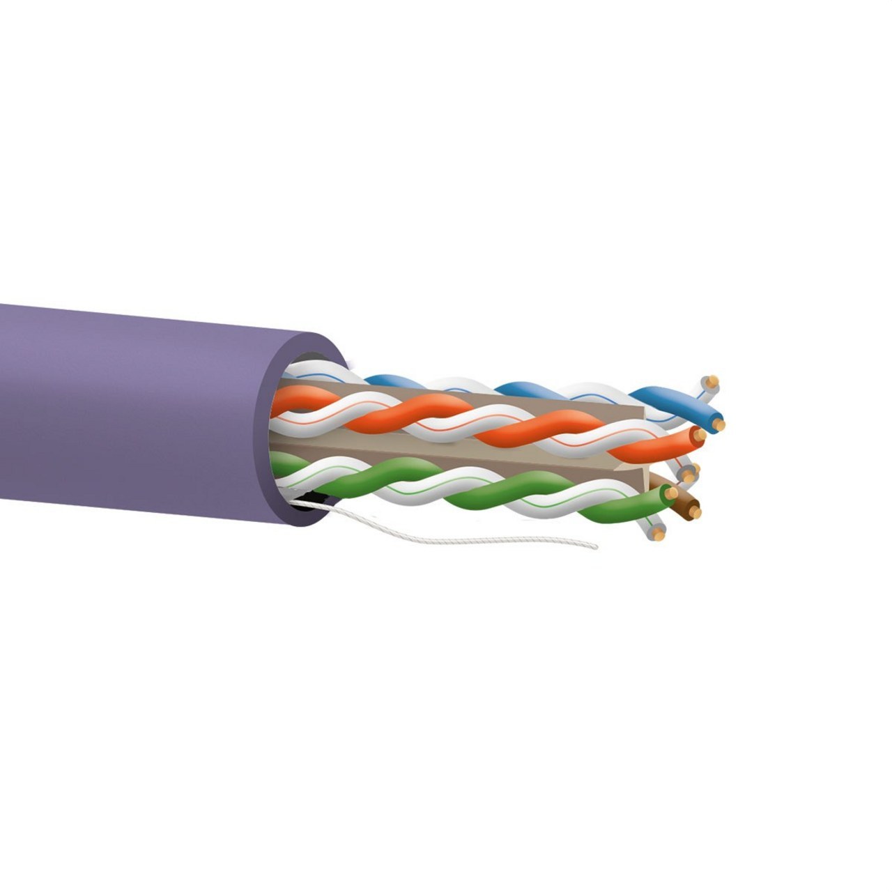 KEYNET SYSTEMS - Cable Cat6 U/UTP BC 23AWG-0,54mm LSZH Cca-s1a,d1,a1 violeta (Carrete en caja 305m) - Imagen 4