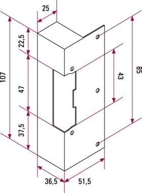 GOLMAR - Escudo SU/G superficie 107x51x36,5 - Imagen 2