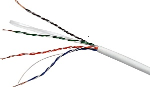 FTE-MAXIMAL - Cable LAN U/UTP en CU cat 6 CPR Dca.305m blanco Reelex packaging