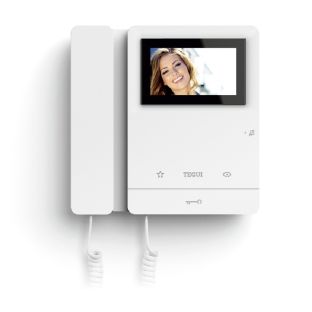 TEGUI - Kit video 2 viviendas 2 hilos, placa SFERA NEW HQ y dos monitores SERIE 8 - Imagen 2