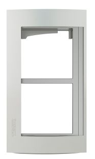 BTICINO - Soporte con 2 módulos acabado Allmetal - Imagen 2