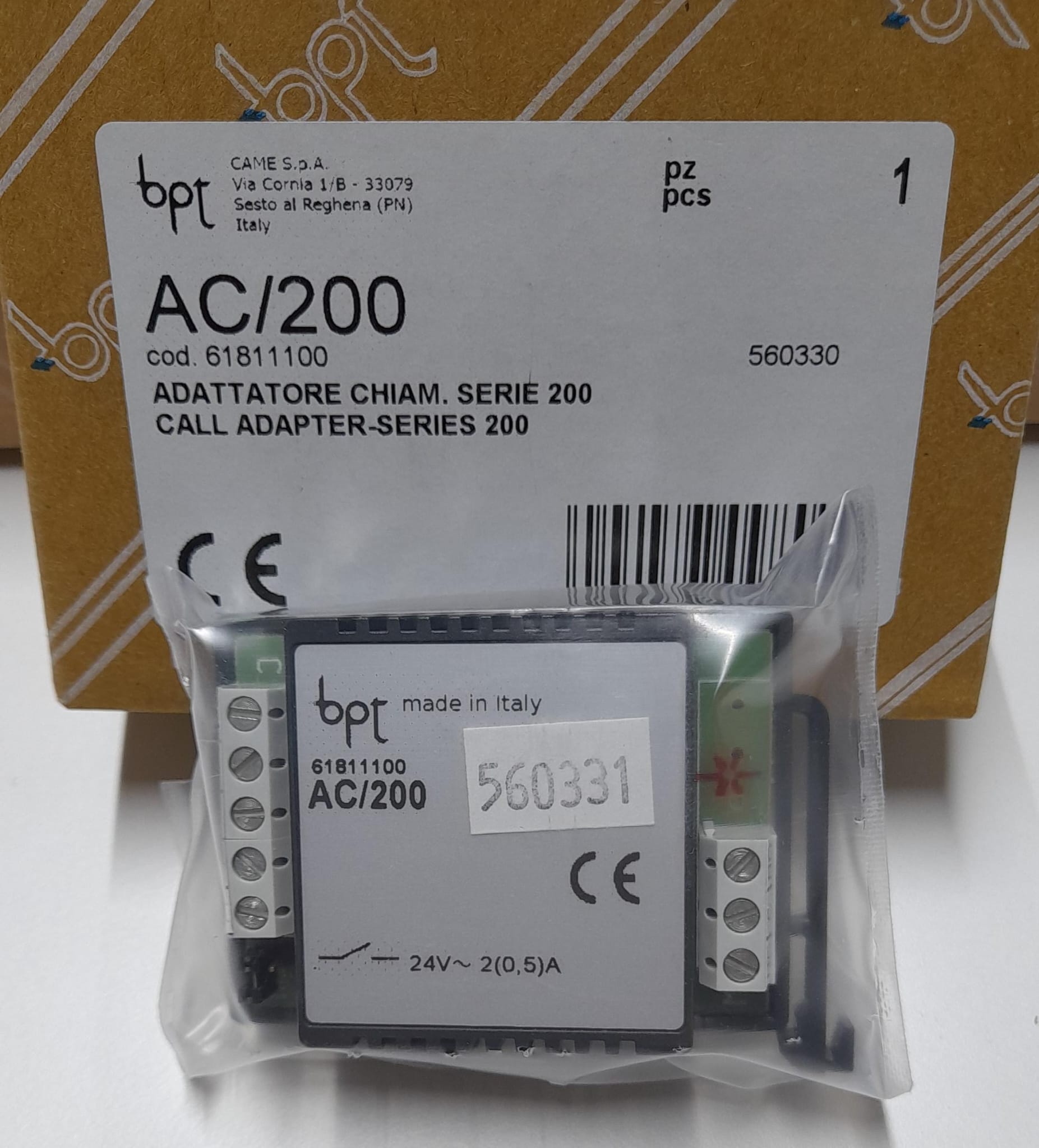 BPT - AC/200 CALL ADAPTER