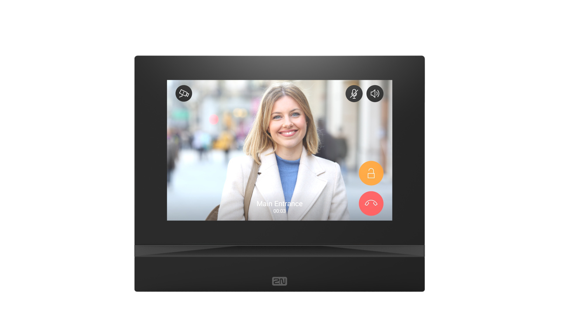 2N - 2N® Indoor View, Black (requires flush box 91378800 or desk stand 91378802 for an installation) - Imagen 2