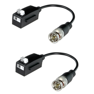 SAFIRE - Pareja Balun pasivo de vídeo por par trenzado Safire.2 unidades para transmisión y recepción, específico para alta definición analógica (HD).