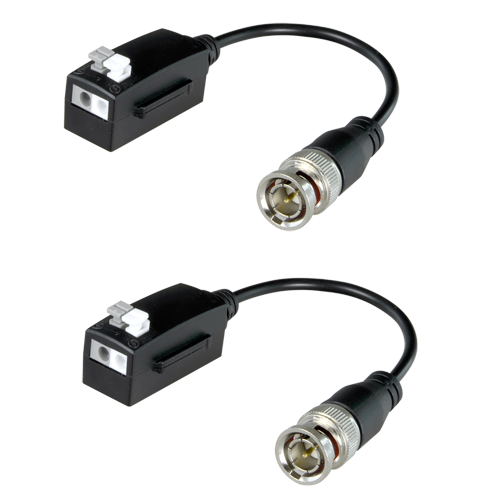 SAFIRE - Pareja Balun pasivo de vídeo por par trenzado Safire.2 unidades para transmisión y recepción, específico para alta definición analógica (HD).