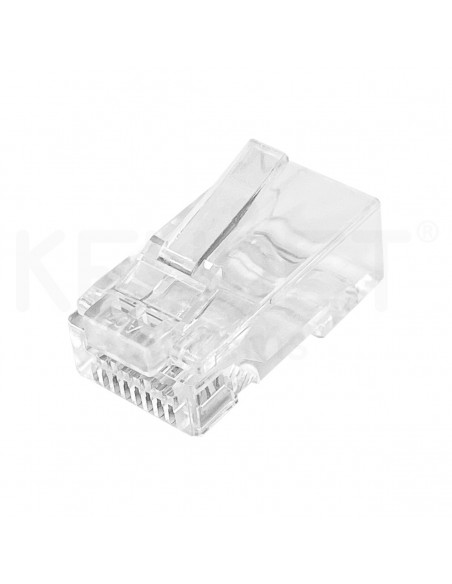 KEYNET SYSTEMS - Conector RJ45 rápido UTP macho Cat6/6A 1,0mm/6,5mm 3p 50µ" - Imagen 3