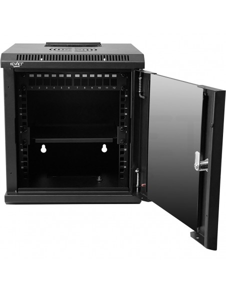 KEYNET SYSTEMS - Rack 10" pared 6Ux312x300mm incluye bandeja + panel 12 puertos vacío - Imagen 4