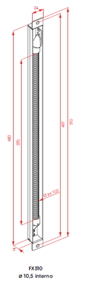 O&C - PASACABLE 510 MM, EMPOTRAR - Imagen 2