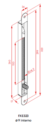 O&C - PASACABLE 323 MM EMPOTRAR - Imagen 2